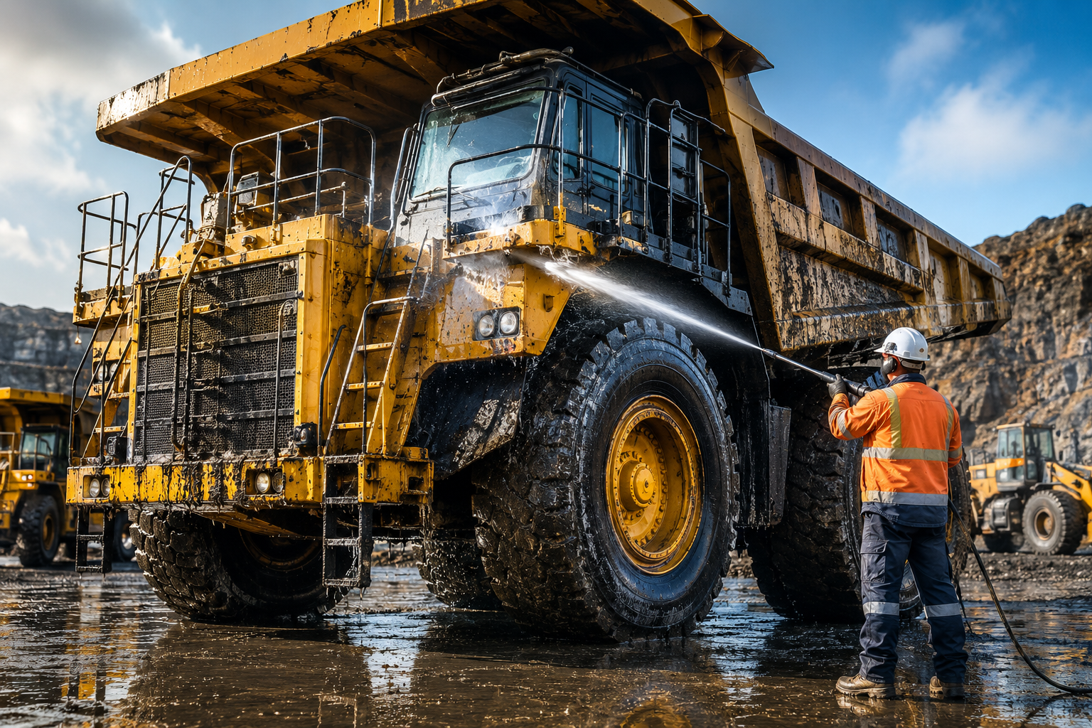 Mining Vehicle Cleaning